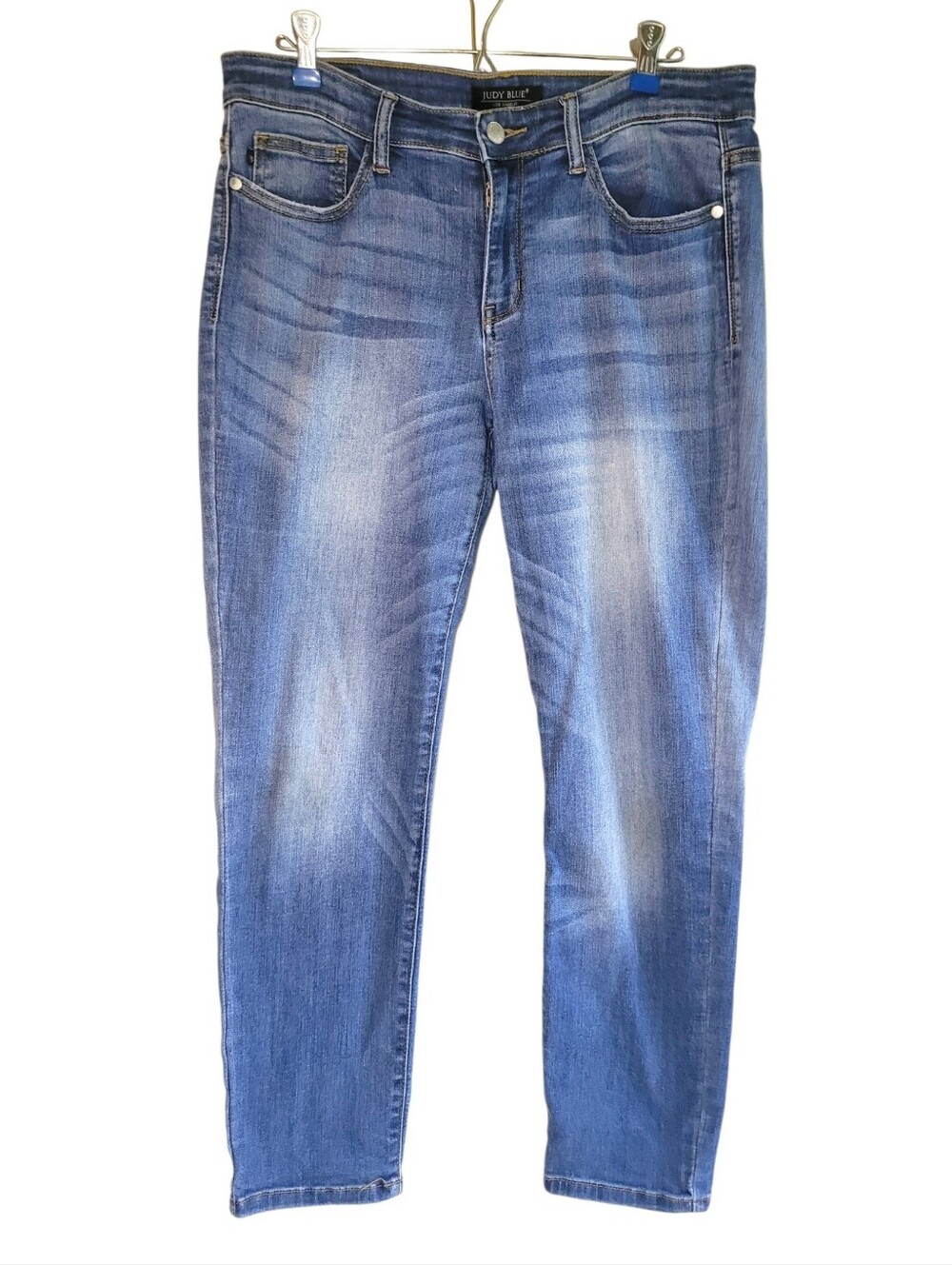 Judy Blue Relaxed Fit Blue Stretch Denim Jeans Womens 11/30